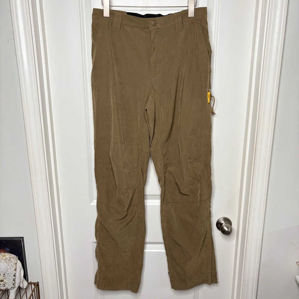 VTG Columbia Mens Hiking Pants Tan Khaki 32x34 AM8098 Outdoor Utility Cargo Y2K